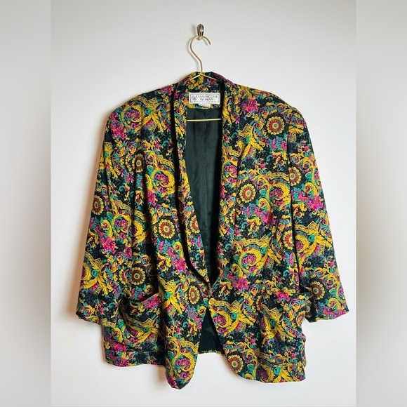 Evan Picone Jackets & Blazers - Vintage colorful Evan piccone colorful blazer 18